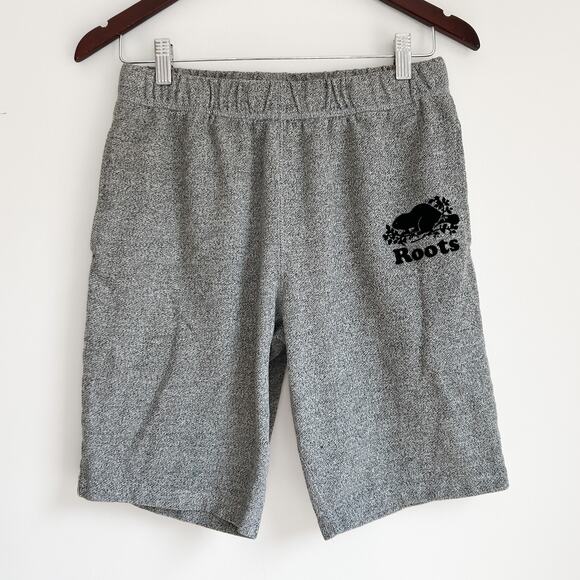 Roots Men's Original Sweatshort 9 Inch Inseam in Size XS Heather Gray $58 - Picture 1 of 6